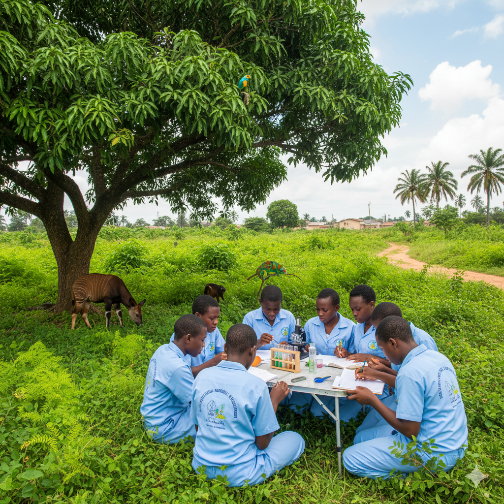 students in environmental science club