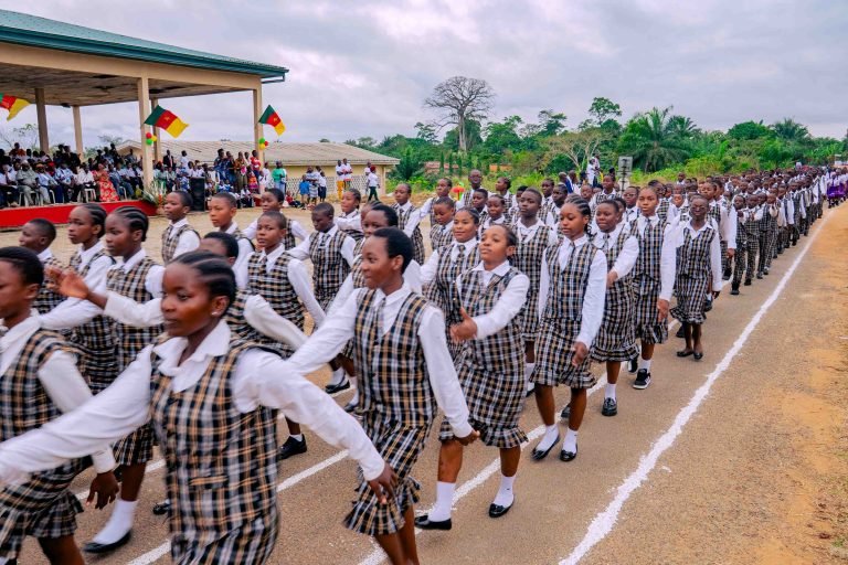 AGAPE SECONDARY SCHOOL wins first prize in march past parade during the 2025 Youth Day Celebration in Dibombari